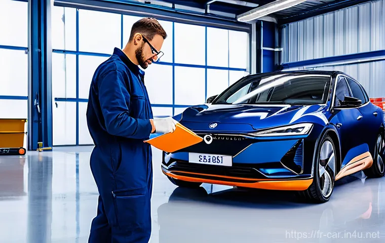 자동차정비사 이직 준비 체크리스트 - **Prompt 1: Future-Ready Mechanic at Work**
A highly skilled, focused mechanic, 30s-40s, of Fren...